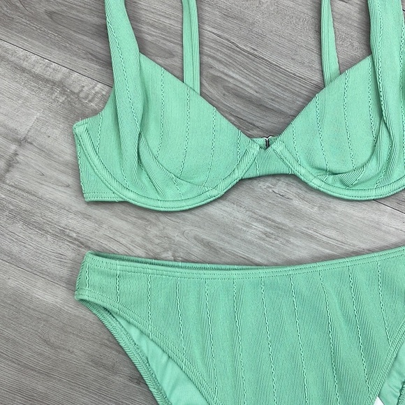 ☀️BILLABONG☀️ SUNSET RIB EMMA UNDER WIRE SUNSET RIB HAVANA BIKINI SET - Picture 7 of 16